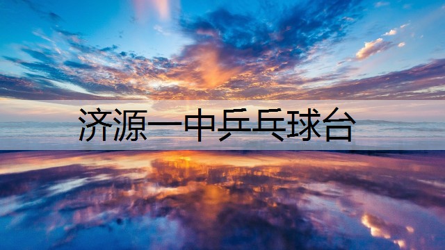 济源一中乒乓球台